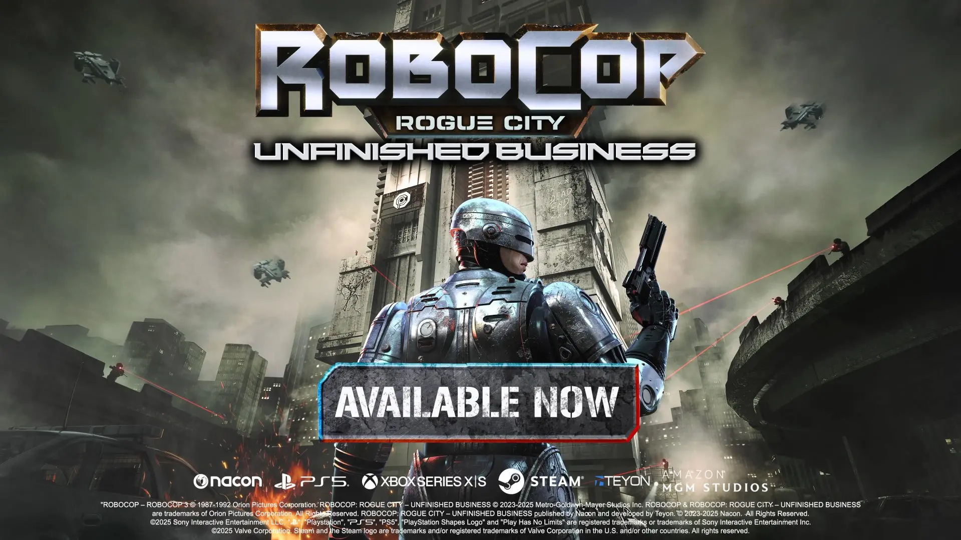 Premiera rozszerzenia Unfinished Business do RoboCop: Rogue City